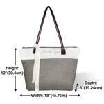 Sac en toile personnalisé avec poignée et ruban Wedding Bridesmaid Bridal Shower Bachelorette Gift for Bridesmaid Friends