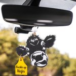 Personalisierte Kuh Aromatherapie hängenden Ornament Auto Rückspiegel Weihnachtsbaum Dekoration Weihnachten Housewarming Geschenk für Kuh-Liebhaber