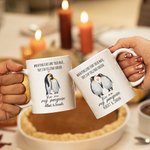 Personalized You Are My Penguin Multicolour Ceramic Mug with Names Anniversary Valentine's Day Gift for Couple