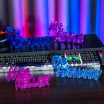 Personalised 3D Printed Hollowed Out PLA Desk Name Plate for Back to School Teacher Appreciation Gift for Teacher