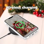 Gepersonaliseerde Retro Jolly Vibes Kerstman telefoon geval voor iPhone met naam Kerst verjaardagscadeau voor familie vriend