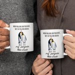 Personalized You Are My Penguin Multicolour Ceramic Mug with Names Anniversary Valentine's Day Gift for Couple