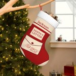 Media de Navidad personalizada con la carta de Papá Noel y el nombre Decoración del árbol de Navidad Regalo perfecto para niños