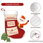 Media de Navidad personalizada con la carta de Papá Noel y el nombre Decoración del árbol de Navidad Regalo perfecto para niños