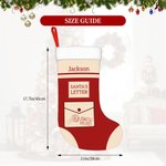 Media de Navidad personalizada con la carta de Papá Noel y el nombre Decoración del árbol de Navidad Regalo perfecto para niños