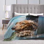 Personalisierte Haustier-Foto-Porträt-Decke Foto Andenken Home Dekoration Geburtstag Weihnachten Gedenkgeschenk für Familie Freund Haustierliebhaber