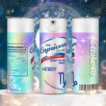 Personalisierte Big Zodiac Energie Horoskop 20oz Skinny Becher mit Deckel und Strohhalm Reinigungsbürste Geburtstag Weihnachten Geschenk für Sternzeic