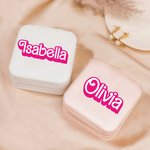 Gepersonaliseerde reizen sieraden dozen met naam verjaardag bruidsmeisje Moederdag cadeau voor meisjes moeder vrouw vrienden