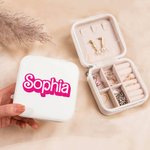 Gepersonaliseerde reizen sieraden dozen met naam verjaardag bruidsmeisje Moederdag cadeau voor meisjes moeder vrouw vrienden