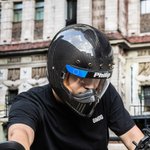 Personalisierter Motorradhelm-Visier Aufkleber mit Namen Flagge Nummer 2er Set Geschenk für Motorradfahrer Racer Motortsport-Liebhaber