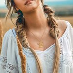 Personalisierte Highland Cow Halskette schottische Kuh Schmuck mit Namen Geburtstag Weihnachten Geschenk für Frauen Mädchen