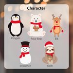 Personalisierte Weihnachten Drawstring Geschenk Tasche Doppelseitige Cartoon Santa Sack mit Etikett Party Gunst Urlaub wickeln Weihnachtsgeschenk für 