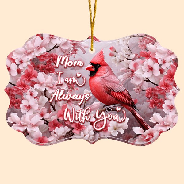 Personifierad 3D-utskriftseffekt Kardinalmönster Keramisk prydnad med namn Minnesgåva Julklapp för fågelälskare Familj