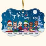 Personalizzato Insieme Da Un Anno Forma Irregolare Ornamento in Ceramica Regali di Natale Compleanno per Amici Bestie