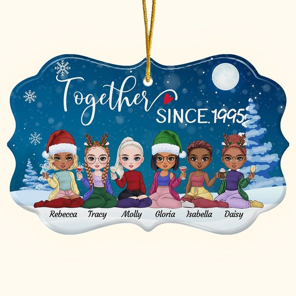 Personalizzato Insieme Da Un Anno Forma Irregolare Ornamento in Ceramica Regali di Natale Compleanno per Amici Bestie