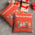 Personalizzato Ballet Girl Mouse Prince Nutcracker Throw Pillow Cover Regalo di Natale Home Decor per amico di famiglia