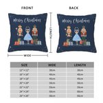 Personalizzato Ballet Girl Mouse Prince Nutcracker Throw Pillow Cover Regalo di Natale Home Decor per amico di famiglia