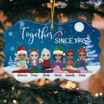 Personalizzato Insieme Da Un Anno Forma Irregolare Ornamento in Ceramica Regali di Natale Compleanno per Amici Bestie