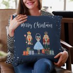 Personalizzato Ballet Girl Mouse Prince Nutcracker Throw Pillow Cover Regalo di Natale Home Decor per amico di famiglia
