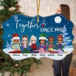 Personalizzato Insieme Da Un Anno Forma Irregolare Ornamento in Ceramica Regali di Natale Compleanno per Amici Bestie