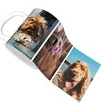 Gepersonaliseerde Foto's Collage Mok 11oz 15oz Huisdier Portret Liefde Koffie Kopje Foto Keepsake Verjaardag Kerst Herdenkingsgeschenk voor Familie Vr