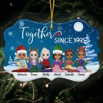 Personalizzato Insieme Da Un Anno Forma Irregolare Ornamento in Ceramica Regali di Natale Compleanno per Amici Bestie