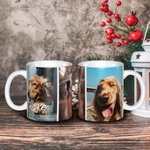 Gepersonaliseerde Foto's Collage Mok 11oz 15oz Huisdier Portret Liefde Koffie Kopje Foto Keepsake Verjaardag Kerst Herdenkingsgeschenk voor Familie Vr
