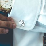 Personalised Monogram Initial Letter Name Cufflinks Set of 2 Birthday Wedding Anniversary Gift for Men Dad Groom