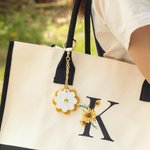 Personalised Leather Daisy Magnetic Hat Clip Mask Clip Bag Decoration Christmas Gift Birthday Gift for Women