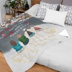 Coperta morbida personalizzata They Walk Beside Me Every Day Regalo commemorativo di Natale per la famiglia