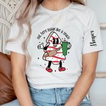 Personalizada Out Here Lookin Like A Snack Camiseta Árbol de Navidad Pastel Sudadera Sudadera Fiesta Divertido Disfraz de Navidad Regalo para la Famil