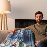 Personalized A Hug From Heaven When You Really Miss Me Soft Blanket Christmas Memorial Gift for Family