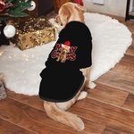 Meowy personalizado de Navidad con capucha del gato del perro de dibujos animados con gorro de Navidad Ropa de invierno Fiesta de disfraces de mascota