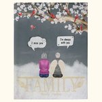 Manta suave personalizada I Miss You I Am Always With You Regalo de Navidad en memoria de la familia
