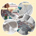 Coperta morbida personalizzata They Walk Beside Me Every Day Regalo commemorativo di Natale per la famiglia