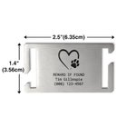 Personalized Stainless Steel Molle Tag Military Patch Backpack Tag with Engraved Icon and Text Military Gift for Him