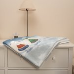 Henkilökohtainen He kävelevät vierelläni joka päivä pehmeä fleece peitto joulu muistoksi lahja perheelle