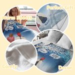 Personalisierte Ich vermisse dich ich bin immer bei dir warme Decke mit Namen Weihnachten Gedenkgeschenk für Familie