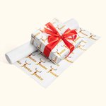 Personalisierte Weihnachten rote Nase Rentier Geschenkpapier mit Namen einseitige Druck niedlich Urlaub Geschenk wickeln Weihnachtsgeschenk für Famili