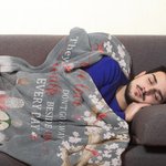 Coperta morbida personalizzata They Walk Beside Me Every Day Regalo commemorativo di Natale per la famiglia