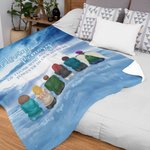 Gepersonaliseerde In Liefdevolle Herinnering Van Die Voor Altijd In Mijn Hart Zachte Deken Met Namen Kerst Gedenkcadeau voor Familie