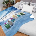 Personalizzato I Miss You More Thanthing Soft Fleece Blanket Natale Memorial Sympathy regalo per la famiglia