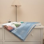 Coperta morbida personalizzata A Hug From Heaven When You Really Miss Us Regalo commemorativo per la famiglia