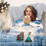 Coperta morbida personalizzata I Miss You I Am Always With You Compleanno di Natale Regalo significativo per la famiglia e gli amici