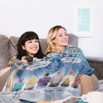 Personalisierte Ich vermisse dich ich bin immer bei dir warme Decke mit Namen Weihnachten Gedenkgeschenk für Familie