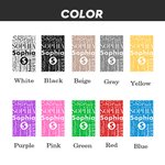 Calzini colorati personalizzati per bambini Calzini morbidi e confortevoli con nome Compleanno Regalo di Natale per bambini