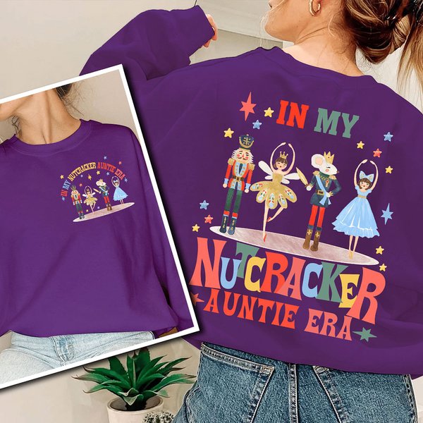 Personalisierte In meinem Nussknacker Ära Weihnachten Mama T-shirt Sweatshirt Hoodie Weihnachten Muttertag Geschenk für Oma