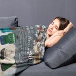 Personalised A Hug From Heaven Soft Blanket Christmas Memorial Gift for Family