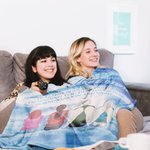 Coperta morbida personalizzata A Hug From Heaven When You Really Miss Us Regalo commemorativo per la famiglia