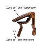 Capodastre Guitare Gravé Personnalisé Accessoires Pour Guitares Cadeau D'Anniversaire